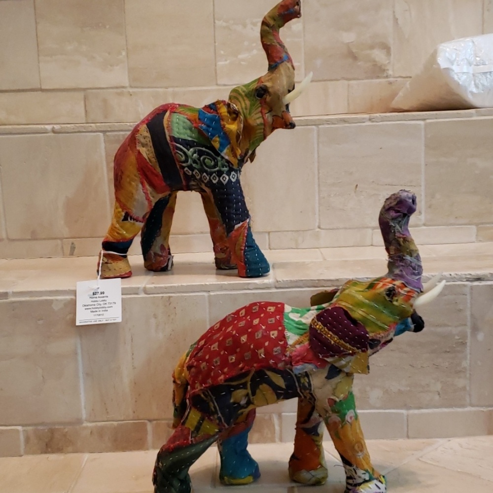 Quilted  elephants. Light weight.